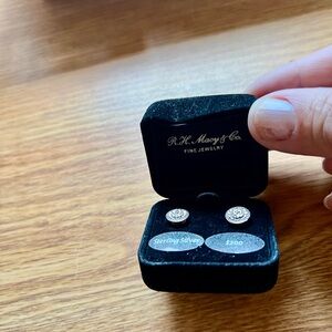 Macy's Silver Classic Stud Earrings